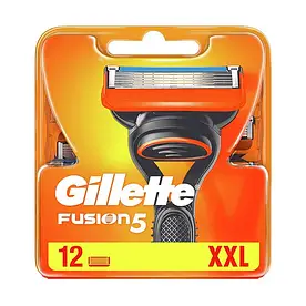 Змінні картриджі, касети для гоління Gillette Fusion 5, 12 шт.