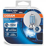Комплект галогенових ламп Osram 9006CBI Cool Blue Intense HB4 51W 12V P22d 10X2 HardDuopet, фото 3
