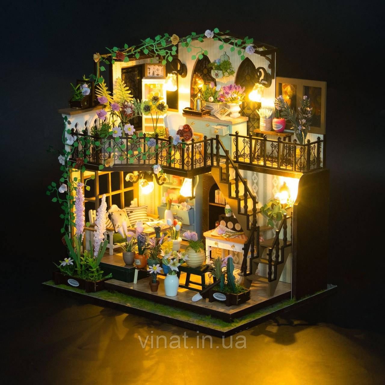 Румбокс Квітковий будиночок Дарсі Darcy Flower House Інтер'єрний конструктор DIY House M2322