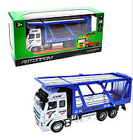 Іграшка автовоз на батарейках Автопром з металевою кабіною інерційна вантажівка