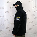 Тактична флісова кофта чорна, фото 6