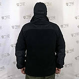 Тактична флісова кофта чорна, фото 5
