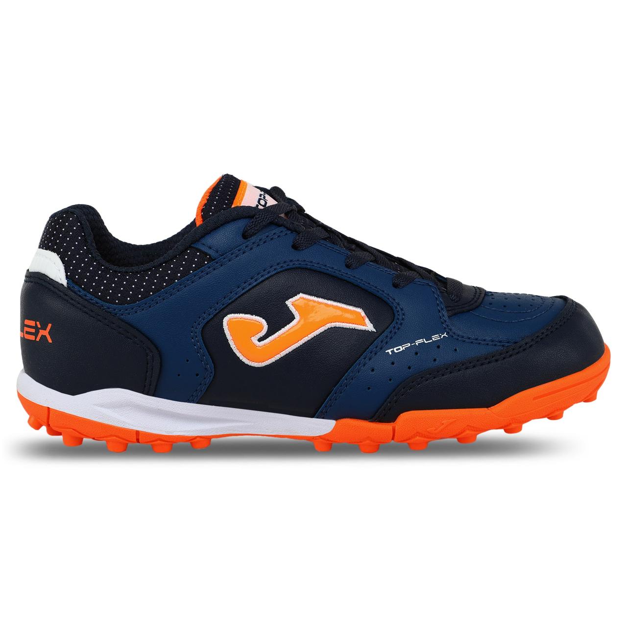 Кросівки футбольні дитячі Joma TOP FLEX TPJW2433TF р. 37 сороконіжки футбольні сині дитячі шиповки бампи