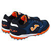 Кросівки футбольні дитячі Joma TOP FLEX TPJW2433TF р. 35 сороконіжки футбольні сині дитячі шиповки бампи, фото 6