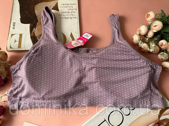 4XL Фіолетовий безшовний топ без кісточок із застібкою спереду, фото 3
