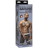 Великий реалістичний чорний фалоімітатор Safaree Samuels 12 Inch Cock Doc Johnson ULTRASKYN 28 см