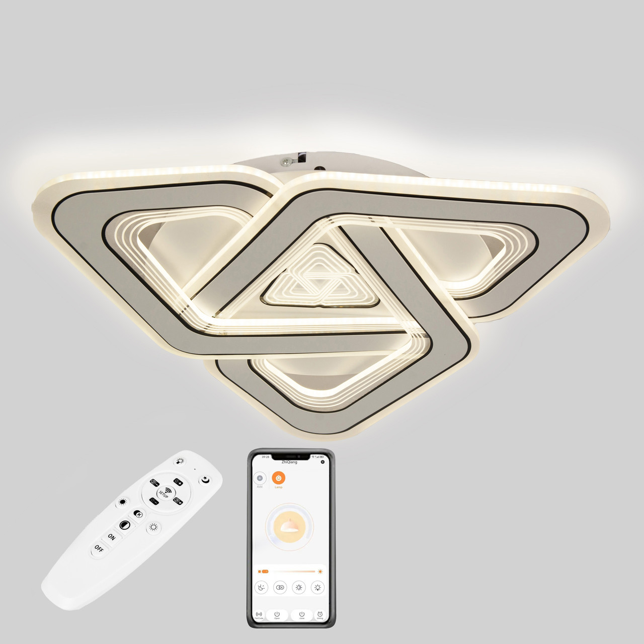 Стельова LED люстра, світлодіодний світильник Sunlight 6079/500