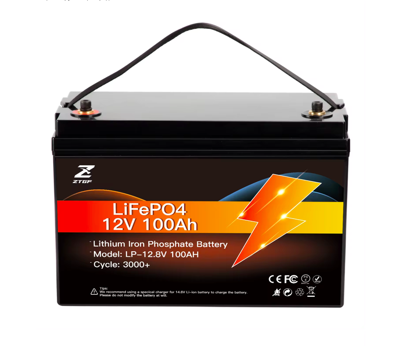 Акумулятор для ДБЖ літій-залізо-фосфатний LiFePO4 12.8v 100 Ah REWOLT LFB-12100, фото 1