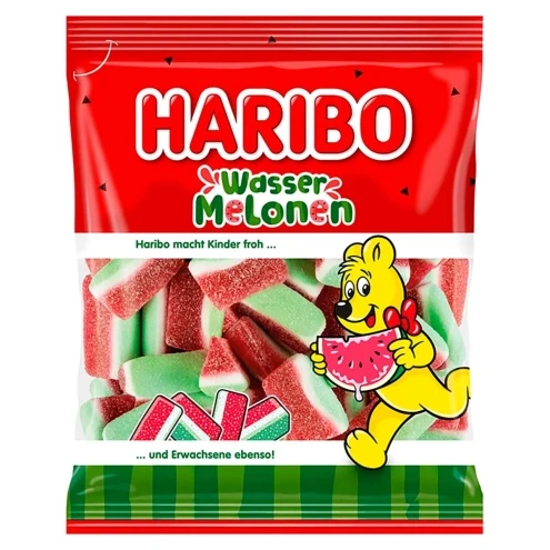Цукерки желейні Haribo Wasser Melonen (арбуз) 160 г Німеччина