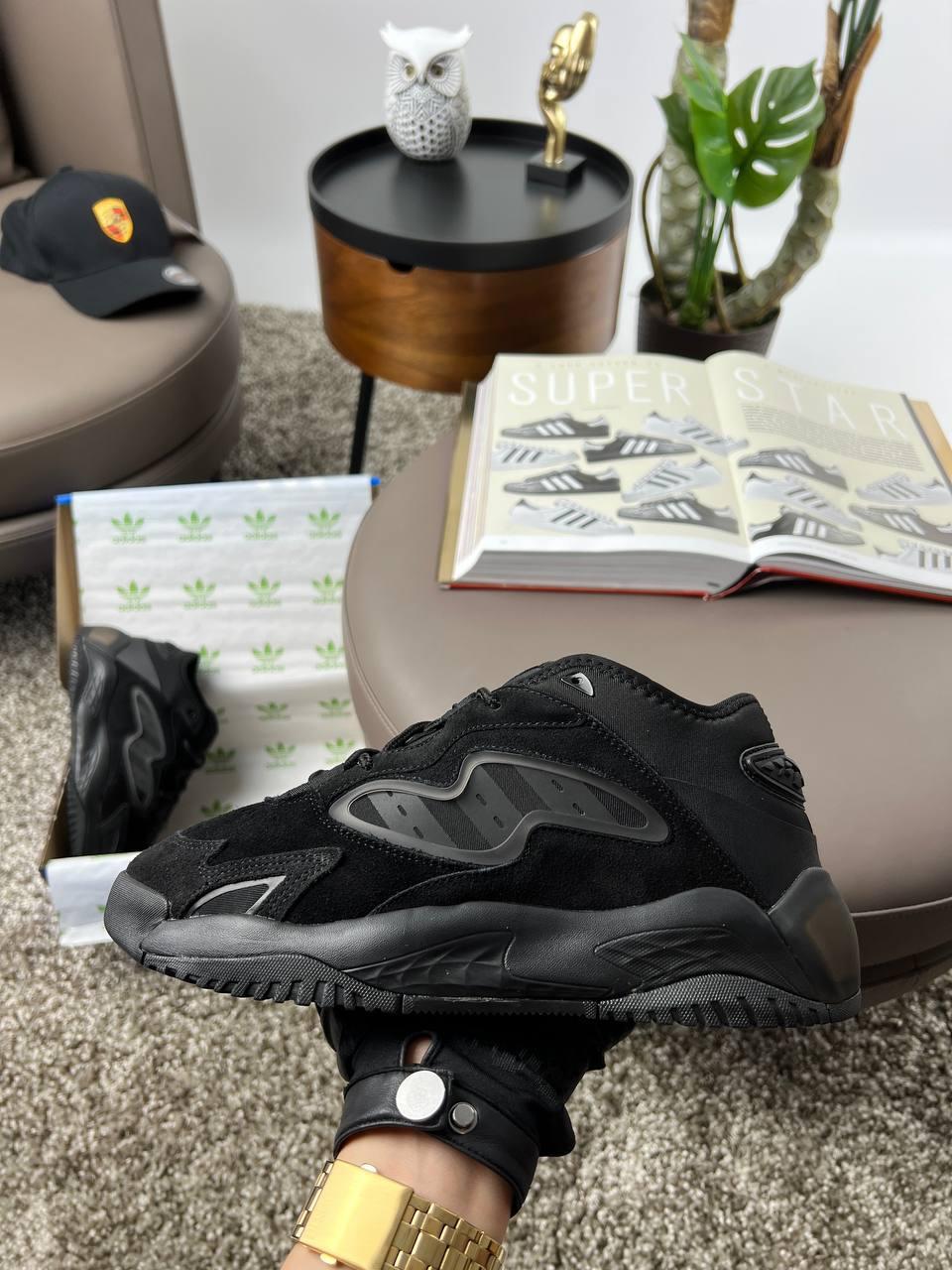 Чоловічі кросівки замша текстиль Adidas Originals Streetball 2.0 Black, кеди Адідас чорні. Чоловіче взуття