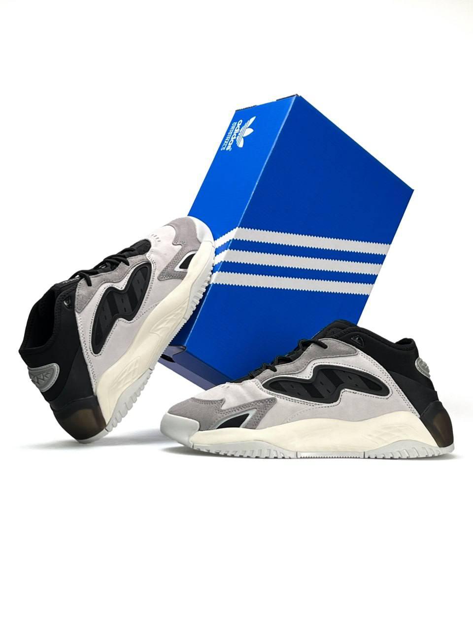Чоловічі кросівки замша текстиль Adidas Originals Streetball 2.0 Grey Black, кеди Адідас сірі. Чоловіче взуття