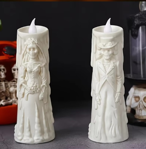 Світлодіодна свічка привид наречений і наречена 13 см 2 шт