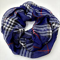 Брендовий шарф снуд Burberry. Жіночий м'який баф на весну і осінь