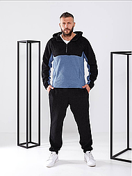 Чоловічий спортивний костюм із капюшоном - утеплений комплект для активного відпочинку