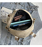 Рюкзак дівчина полотно тканина Модний новий фасон Міський рюкзак шкільної сумки для покупок опт, фото 8