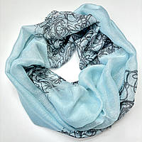 Натуральний жіночий весняний шарф снуд. Турецький бафф із м'якої віскози