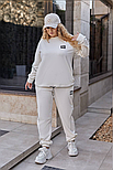 Жіночий спортивний костюм із контрастною обробкою - стильний комплект для активного відпочинку, фото 4