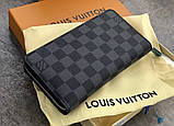 Чоловічий гаманець Louis Vuitton (60017) grey, фото 6