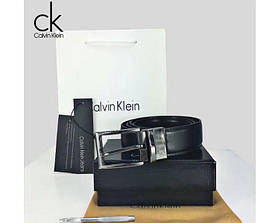 Чоловічий шкіряний ремінь у подарунковій упаковці (425)