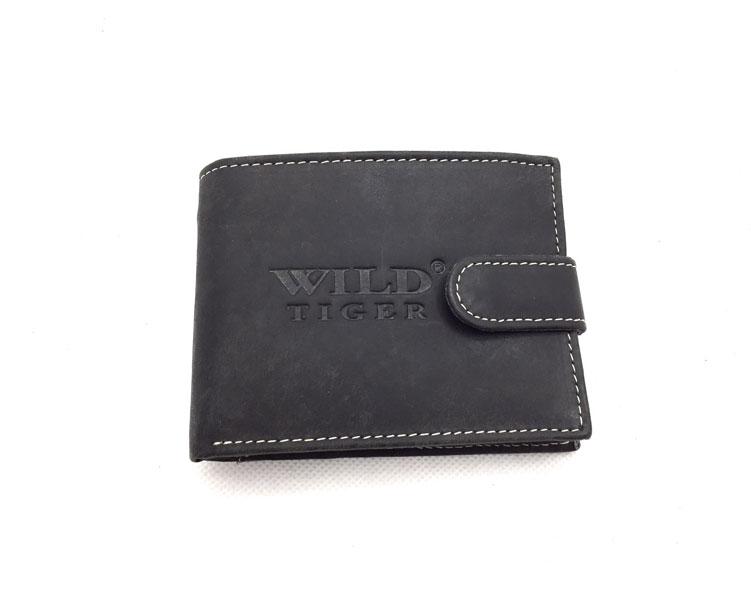 Портмоне чоловіче Wild Tiger (284) шкіряне чорне