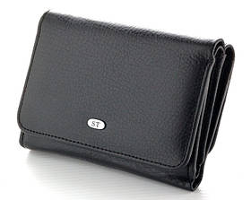 Жіночий шкіряний гаманець (4031) чорний
