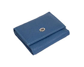 Недорогий жіночий шкіряний гаманець (4401) блакитний