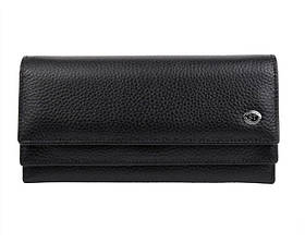Жіночий зручний шкіряний гаманець (1031) чорний