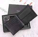 Чоловіче брендове шкіряне портмоне (1437), подарункова упаковка, фото 4
