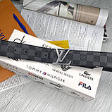 Брендовий чоловічий шкіряний ремінь (7010), фото 2