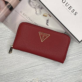 Жіночий гаманець на змійці Guess (7581) red