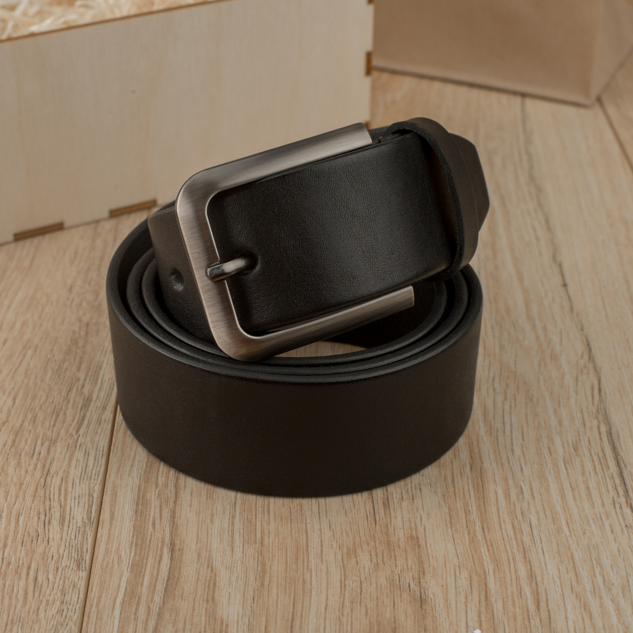 Чоловічий шкіряний ремінь Leather Collection (подарункова упаковка і пакет) (LC002)