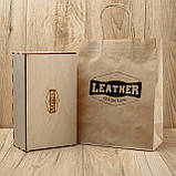 Чоловічий подарунковий набір Leather Collection (затиск і ремінь автомат) (LC009), фото 6