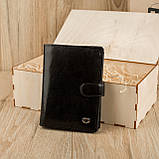 Чоловічий подарунковий набір Leather Collection (гаманець і ремінь автомат) (LC010), фото 4