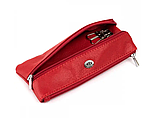 Жіноча шкіряна червона ключниця (405), фото 3