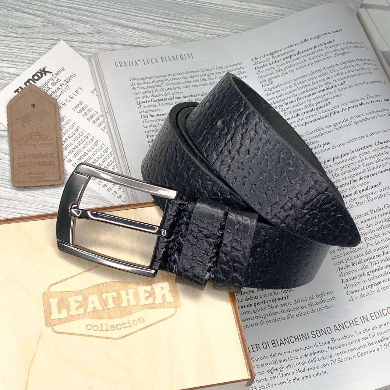 Чоловічий шкіряний ремінь Leather Collection (7801)