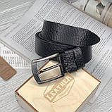 Чоловічий шкіряний ремінь Leather Collection (7801), фото 3