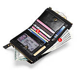 Чоловіче шкіряне портмоне на кнопці Leather Collection (2766), фото 3