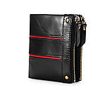 Чоловіче шкіряне портмоне на кнопці Leather Collection (2766), фото 7