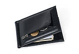 Чоловічий шкіряний зажим для грошей на магниті Leather Collection (2770), фото 5