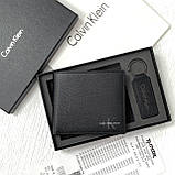 Чоловіче шкіряне портмоне в подарунковій упаковці Ск (8875-2), фото 5