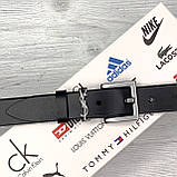 Жіночий брендовий шкіряний ремінь (8650) grey, фото 4