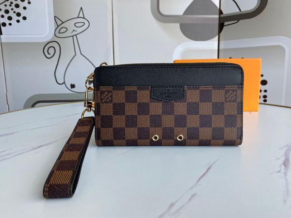 Чоловічий брендовий клатч LV (690037) коричневий