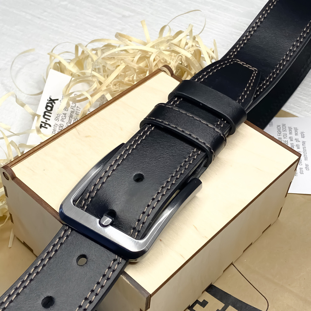 Чоловічий шкіряний ремінь Leather Collection (7806)