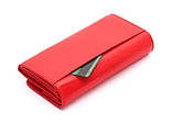 Жіночий шкіряний зручний гаманець (2022) червоний, фото 2