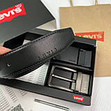 Чоловічий подарунковий набір (ремінь з двома пряжками) Levis (511), фото 2
