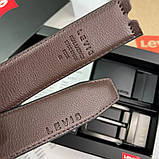 Чоловічий подарунковий набір (ремінь з двома пряжками) Levis (511), фото 5