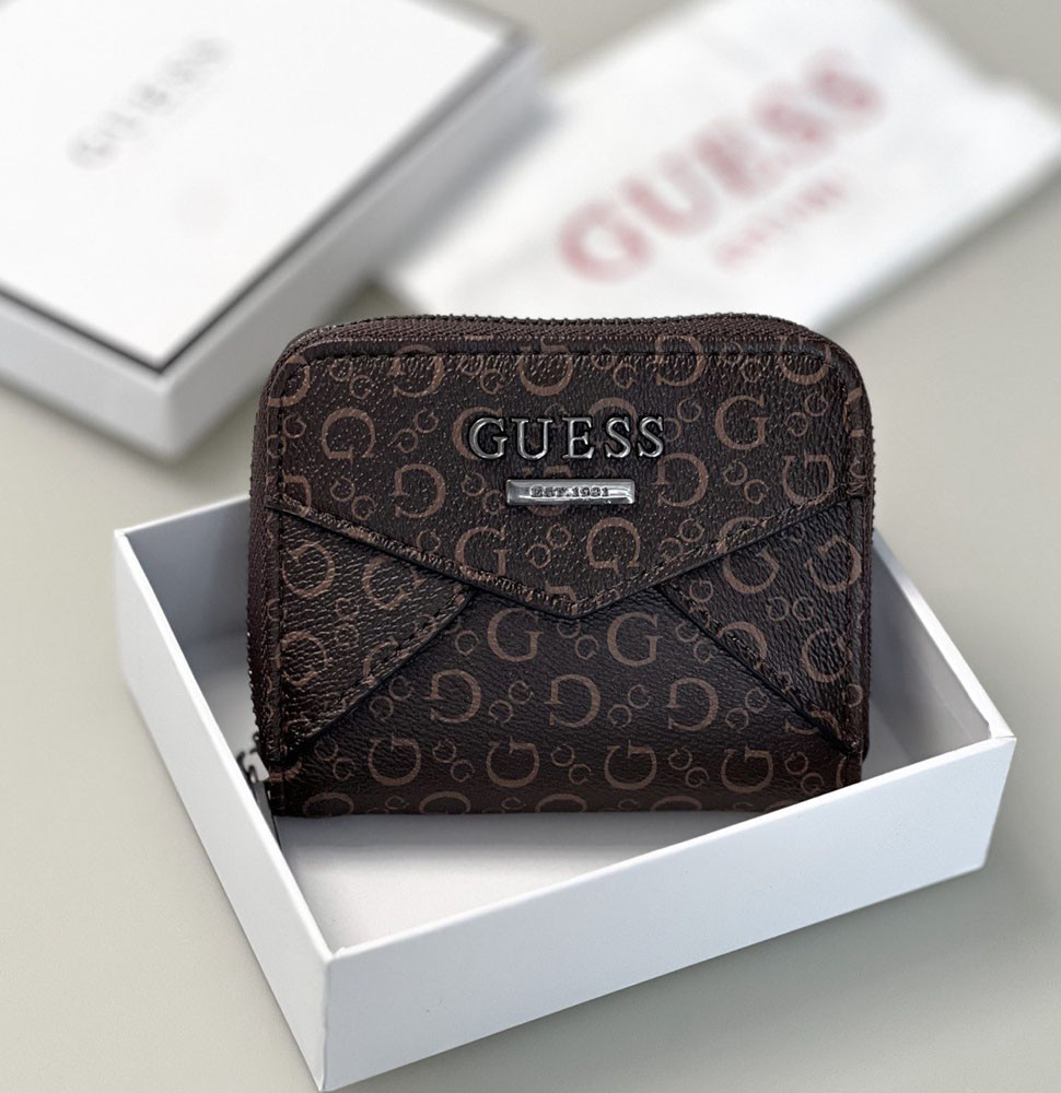 Жіночий маленький гаманець Guess (7595-1) brown
