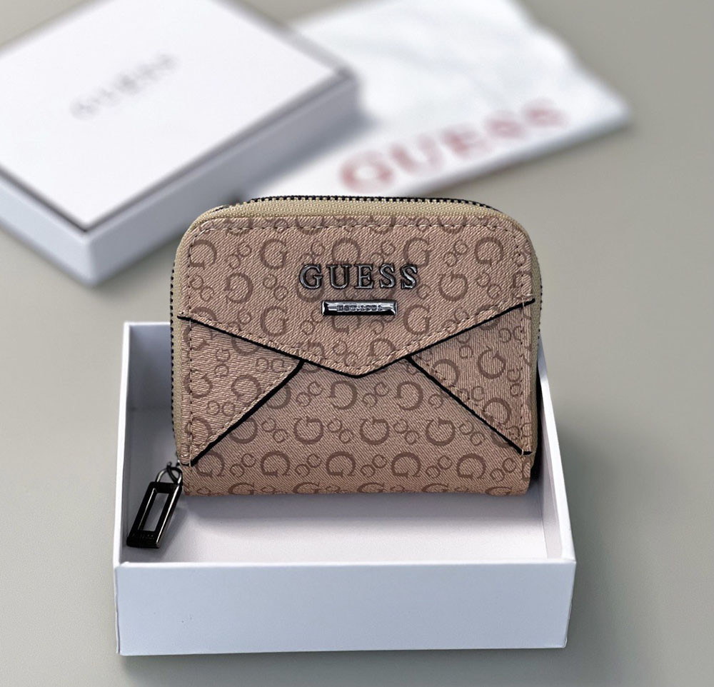 Жіночий маленький гаманець Guess (7595-1) beige