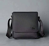 Чоловіча сумка через плече Lacoste (2027) чорна, фото 3