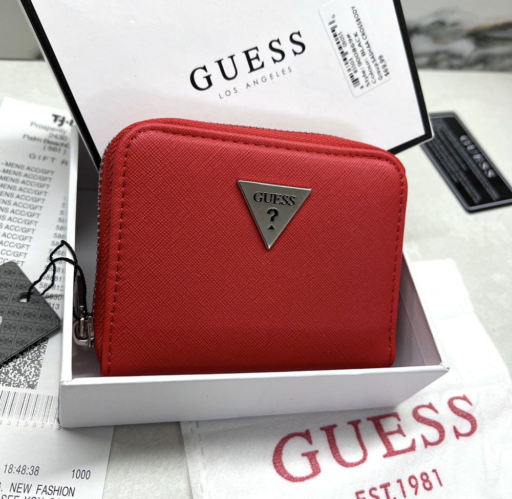 Жіночий маленький гаманець Guess (1211-1) red